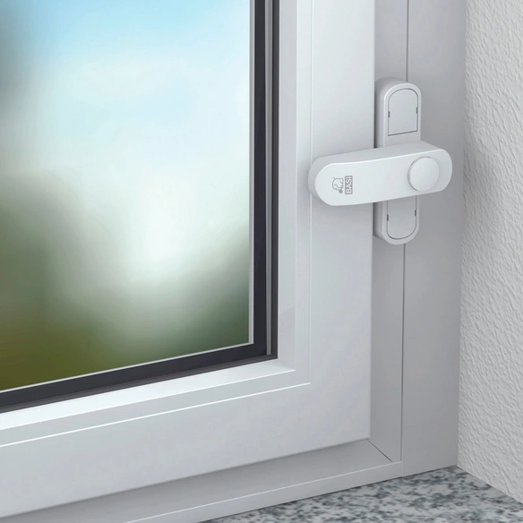 Fensterzusatzsicherung, weiß, zinkdruckguss