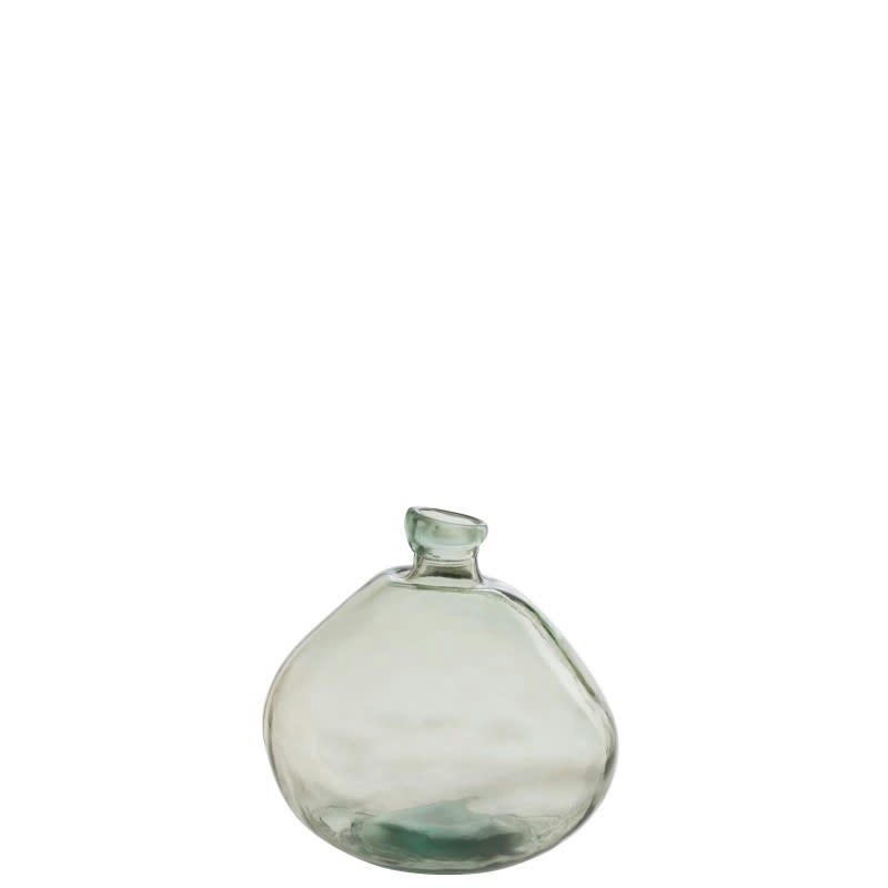 - Vase dame jeanne en verre vert 20x20x37 cm