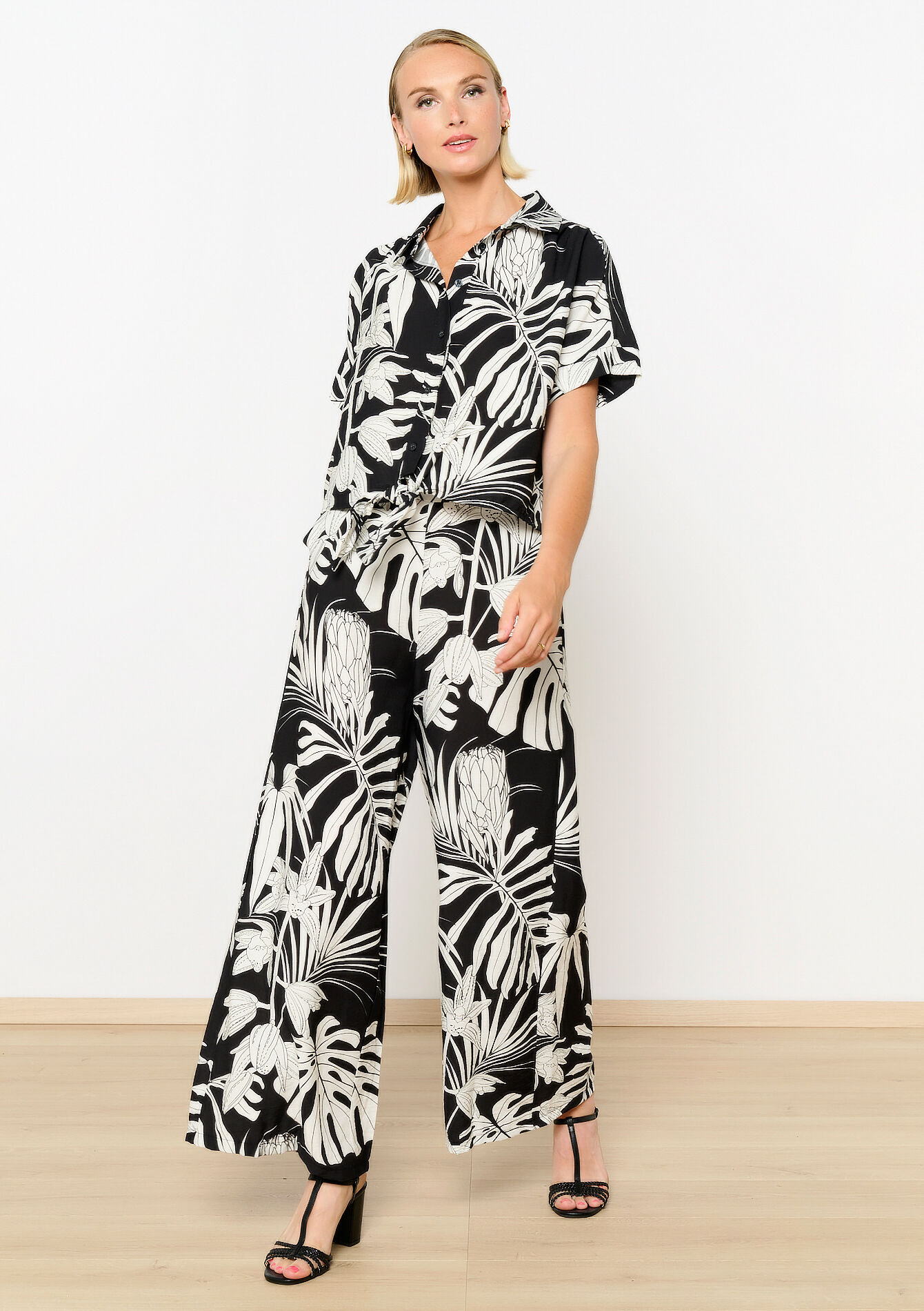 Hemd met tropische print