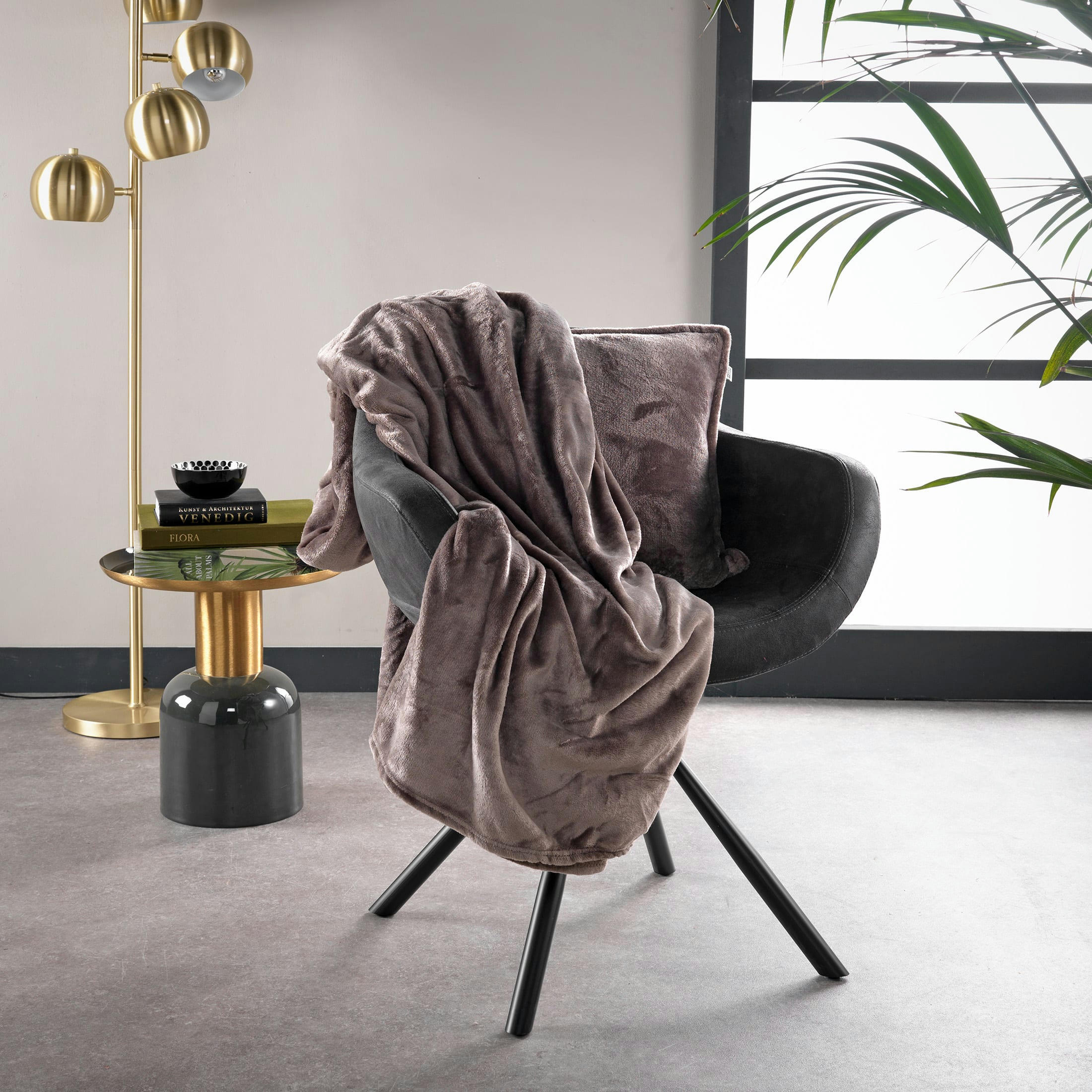 BILLY - Plaid multicolore fleece 150x200 cm uni