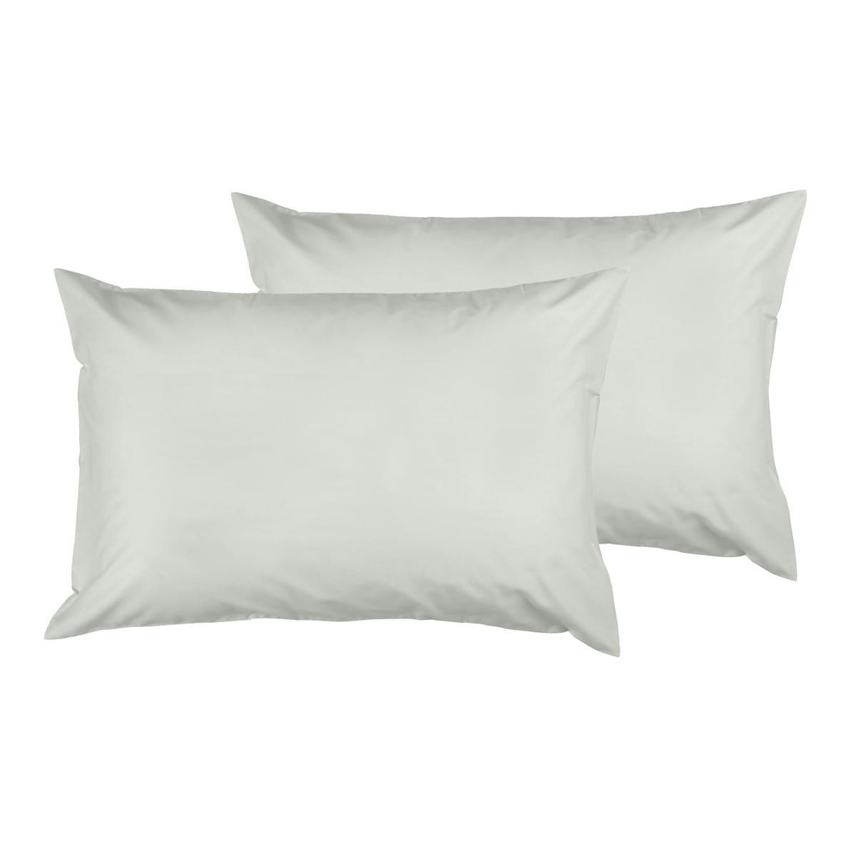 STUDIO FLANELLE - 2 taies d'oreiller en flanelle de coton Glacier 50x70 cm