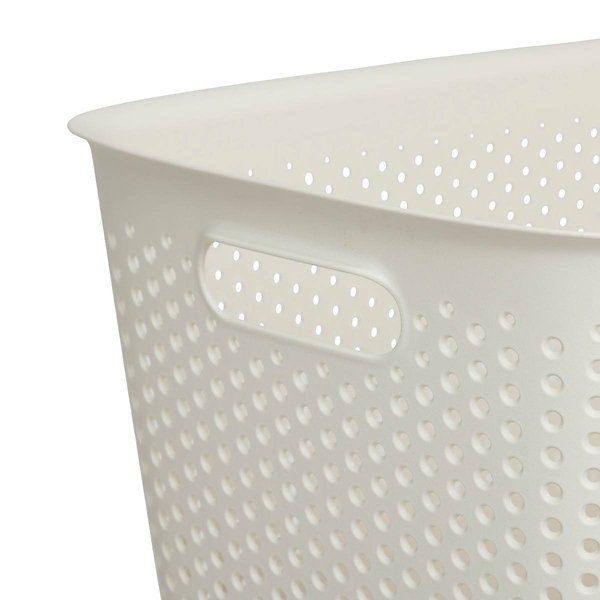 Panier Tila 17L gris en plastique - Beige- 5five