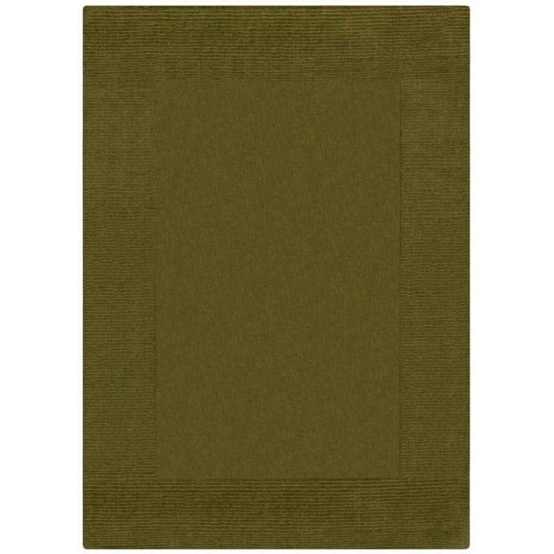 TUSCANY - Tapis classique Laine Rectangulaire Vert Kaki 120 x 170