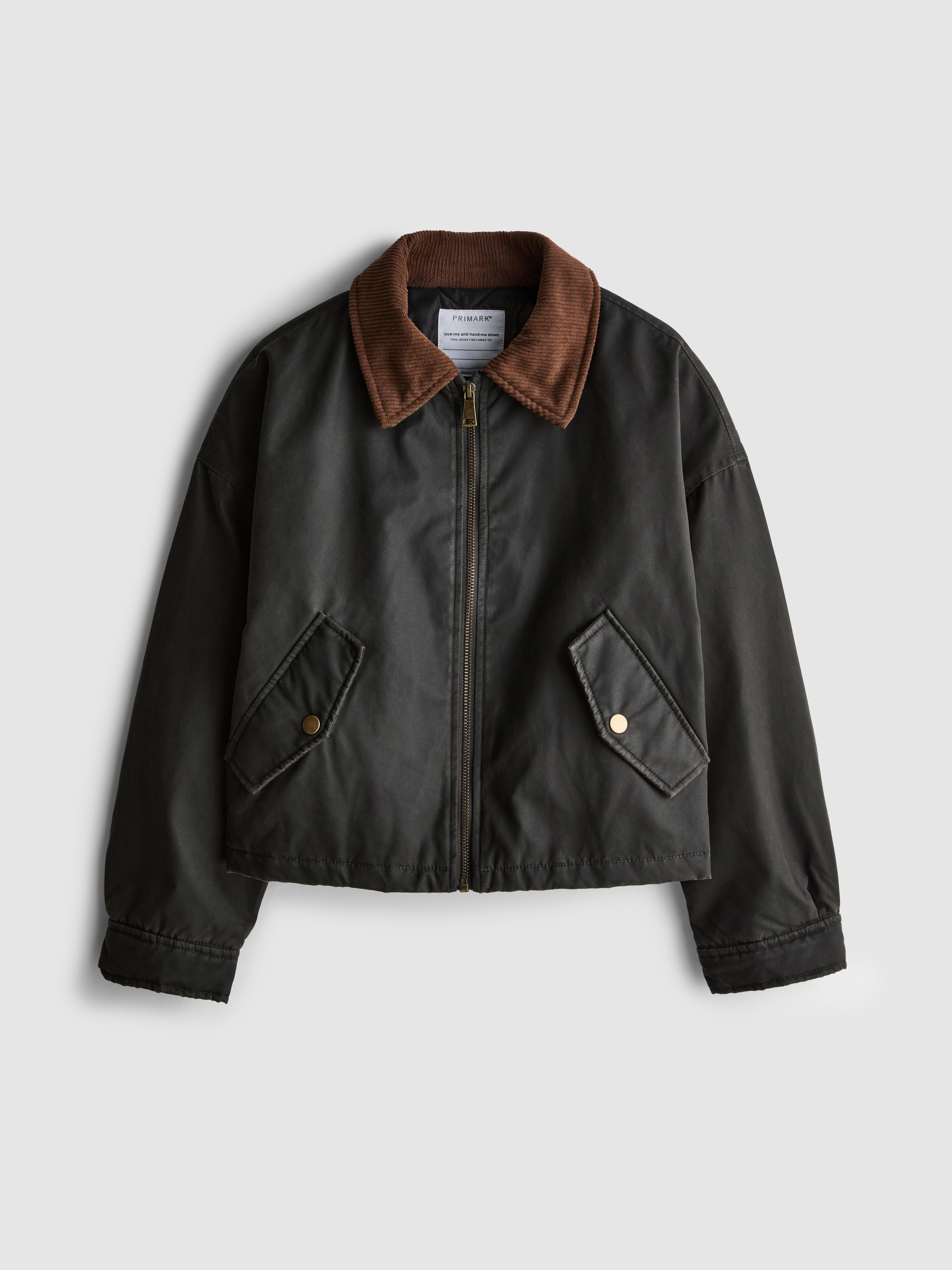 7-15yrs | Corduroy Collar Barn Jacket