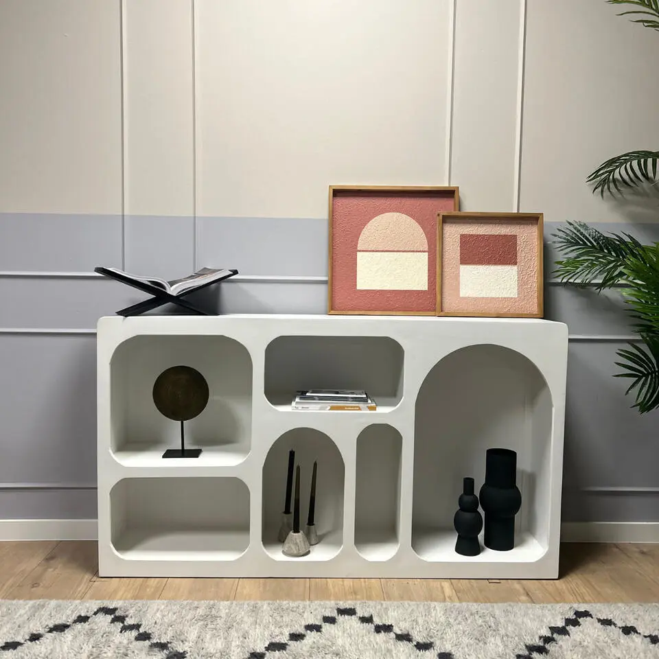 Dressoir Wit Hout - 160x33x90cm - Caya