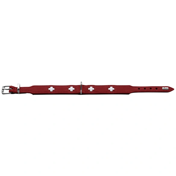Halsband, Gr. S-M, rot/schwarz