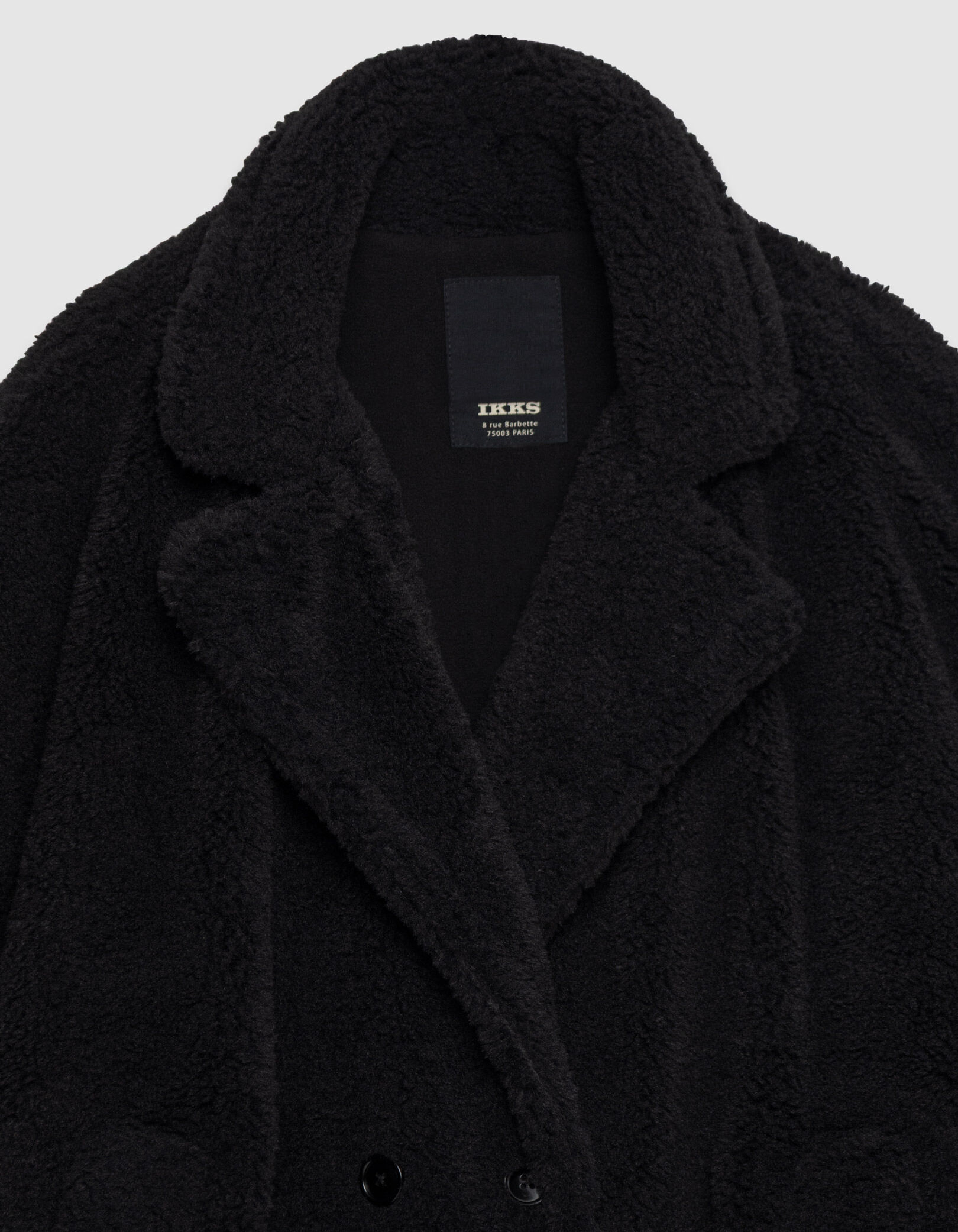 Cape noire col tailleur Femme