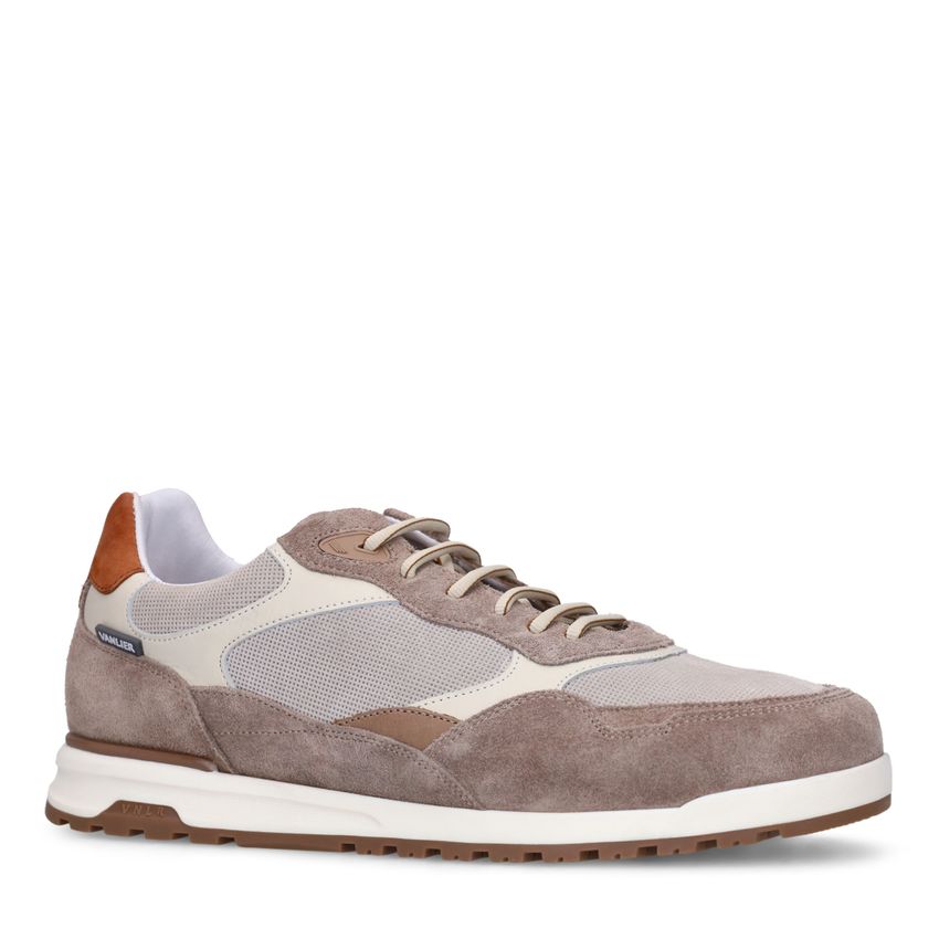 Van Lier Beige suède sneakers