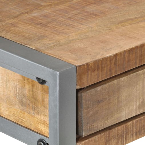 NNEVL Desk 108x50x75 cm Rough Mango Wood