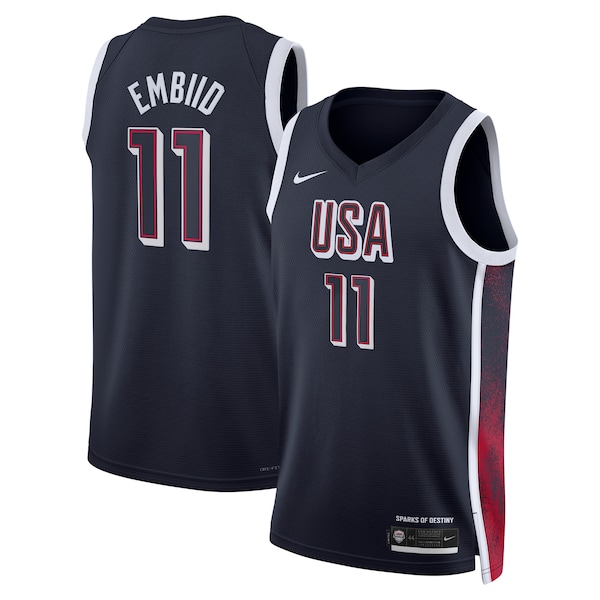 Joel Embiid Men's USA Basketball Nike Unisex 2024 Swingman Player Jersey - Navy