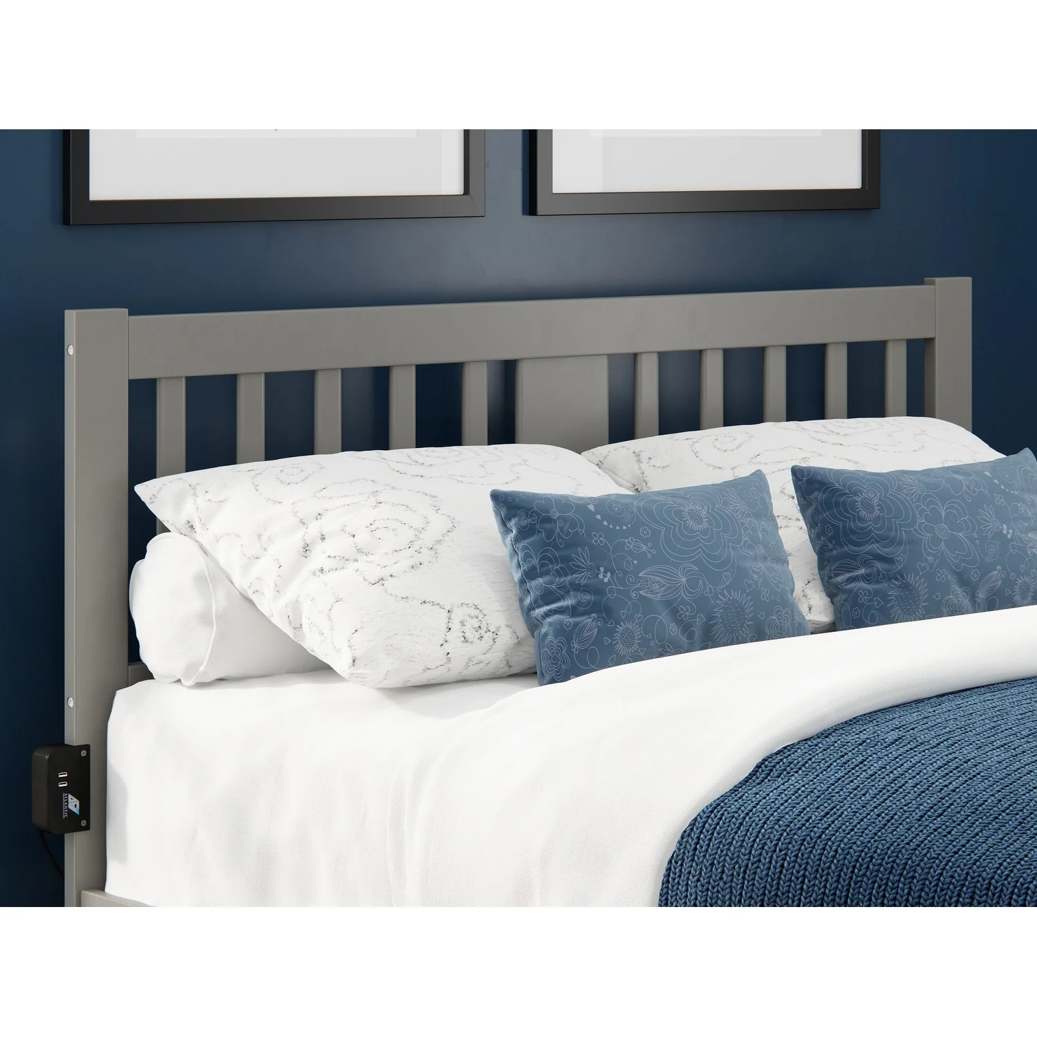 AFI Tahoe Headboard with Attachable Charger