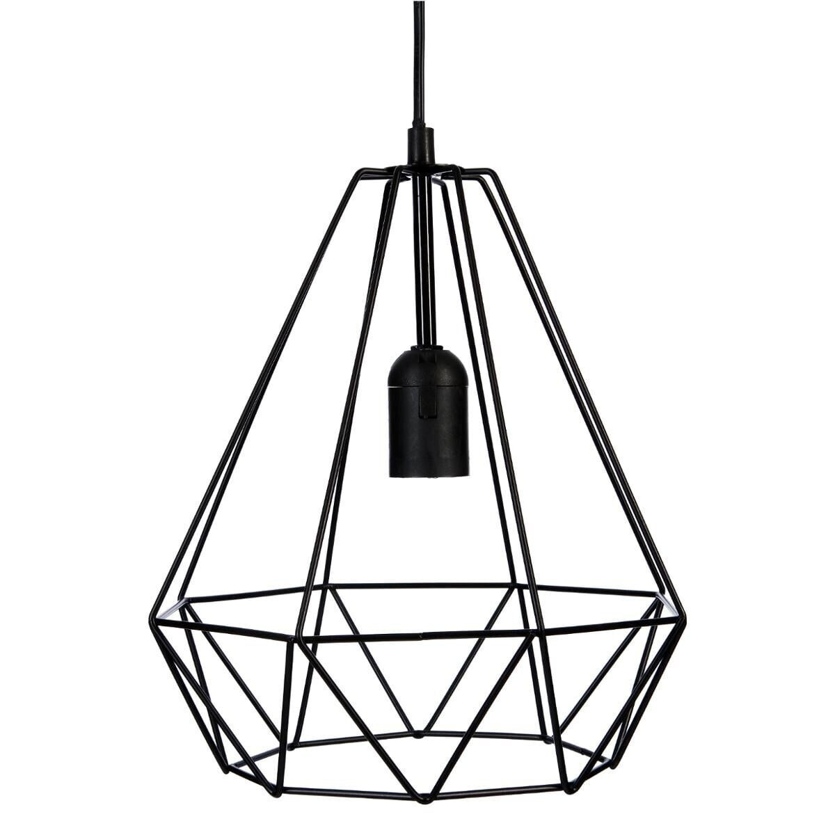 LAMPA WISZĄCA Drim czarna geometryczny abażur ŻELAZNA