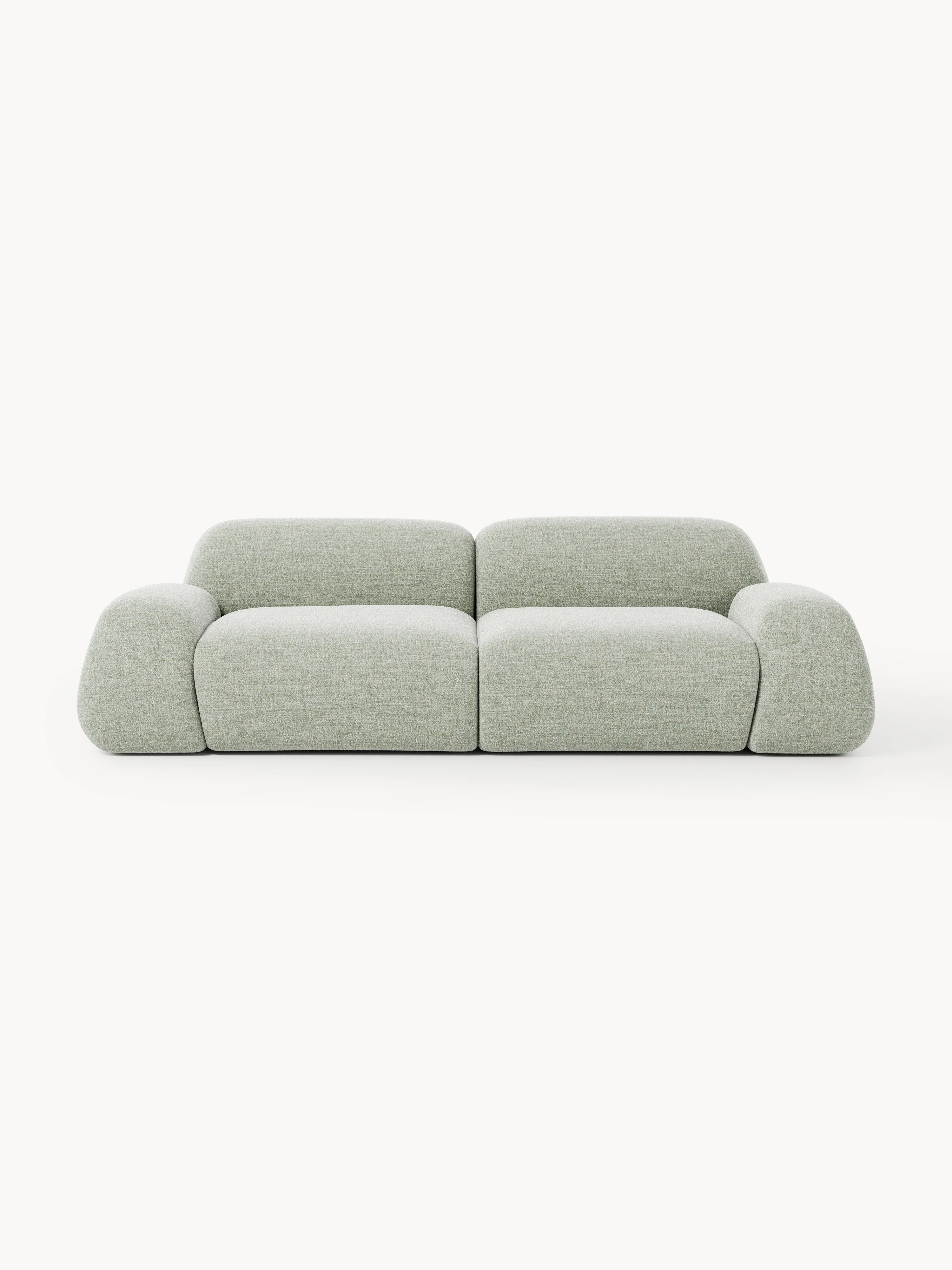 Modulares Bouclé-Sofa Wolke (3-Sitzer)