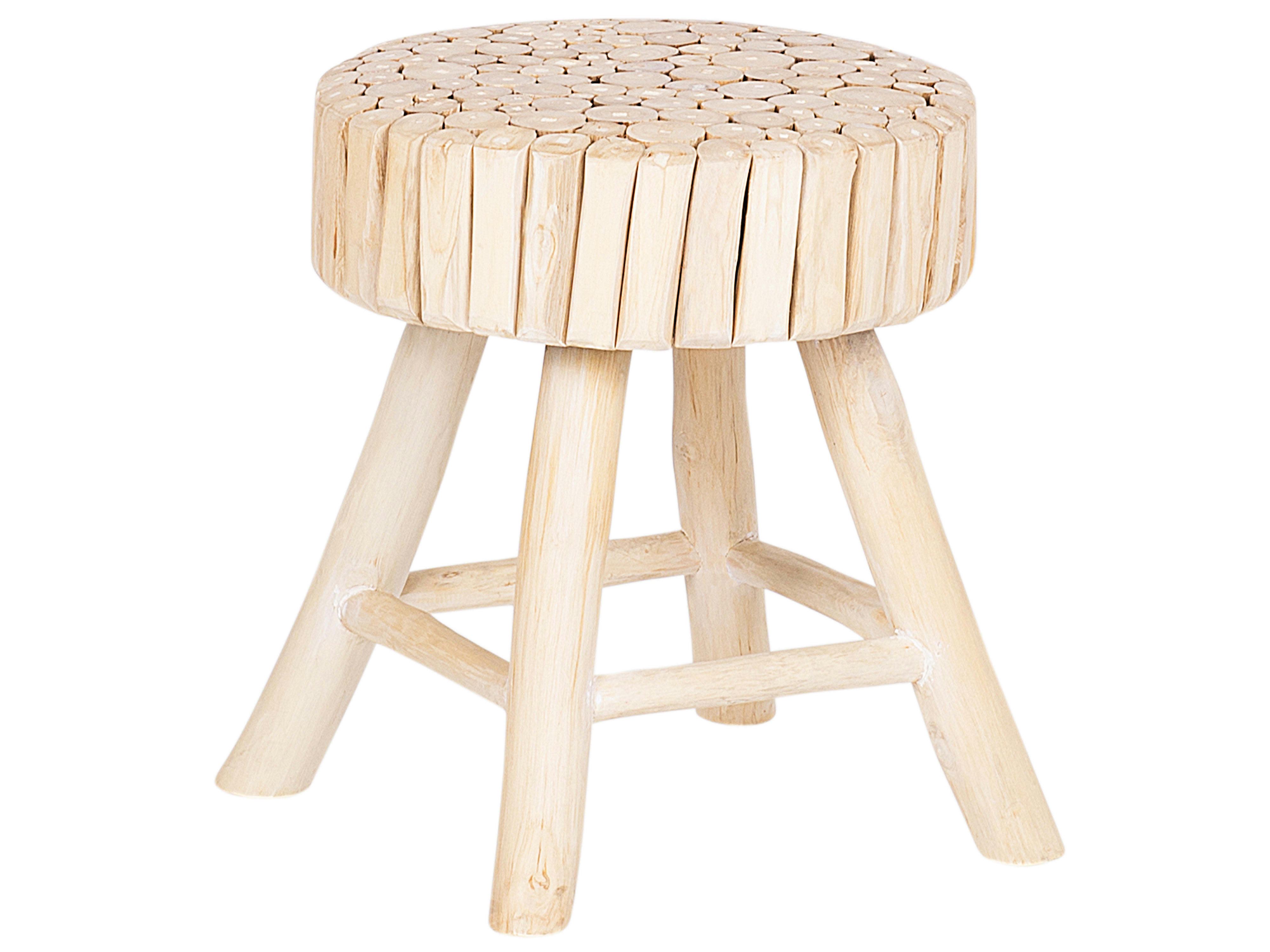 NAMPA - Petit tabouret en bois clair