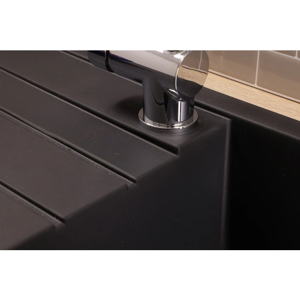 Einbauspüle »Houston«, Granit Mineralite 100 x 50 schwarz