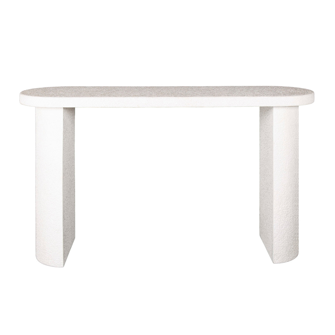 Giga Meubel Sidetable Arch Stone - Wit Composiet - 140x40x77cm