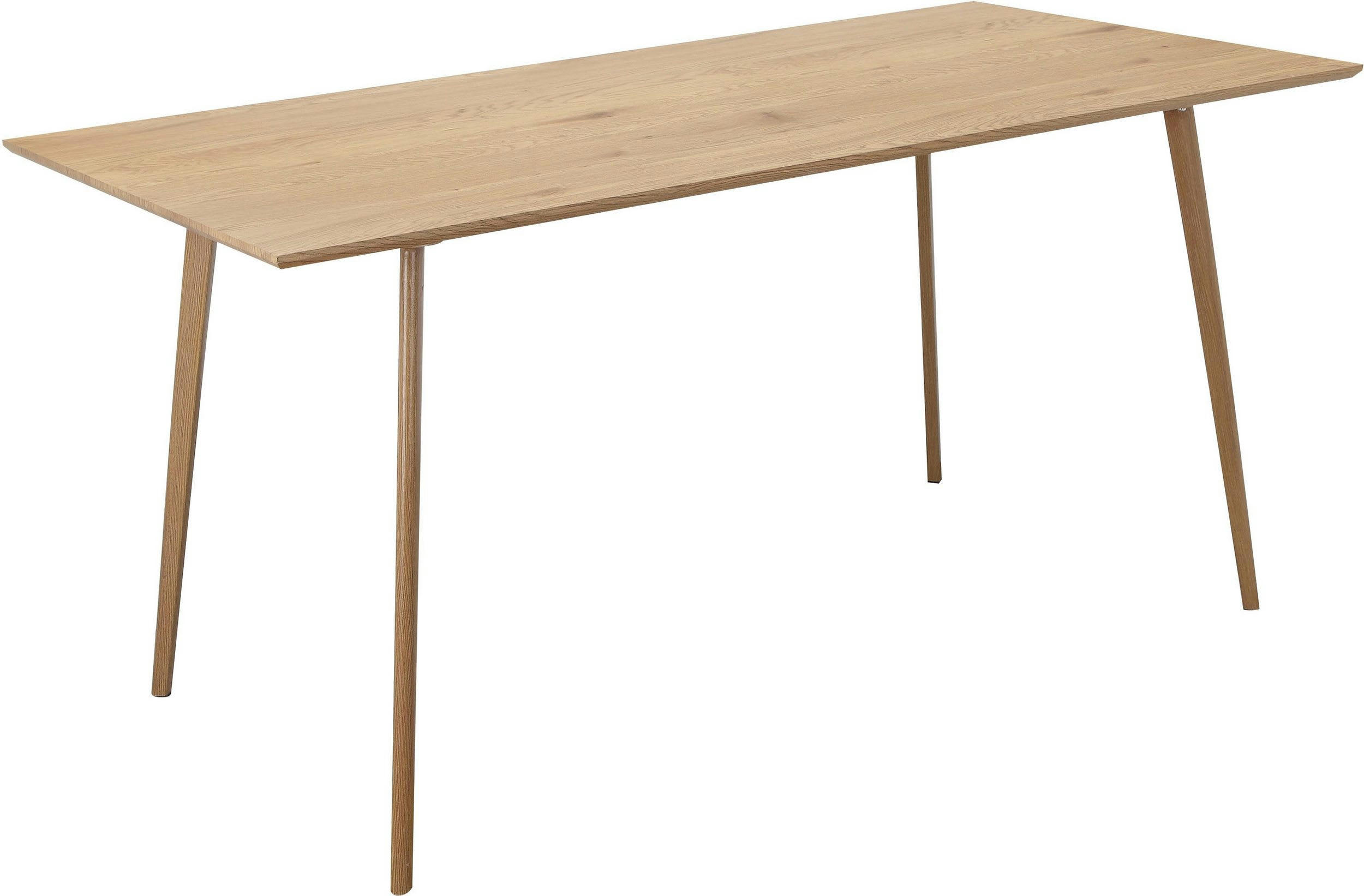 MATCHA2 - Table à manger 160x90 cm 6 personnes en MDF Nature Chêne