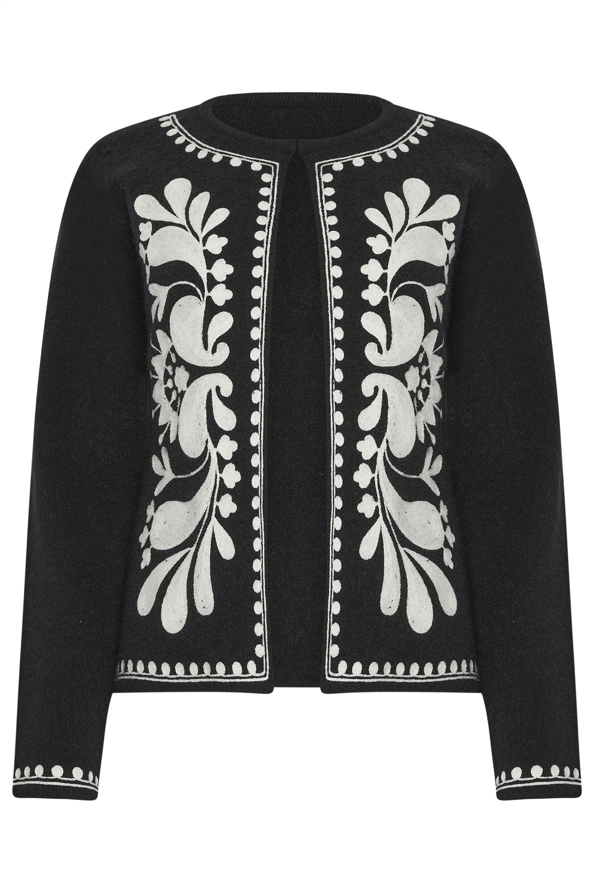M&Co Embroidered Detail Cardigan