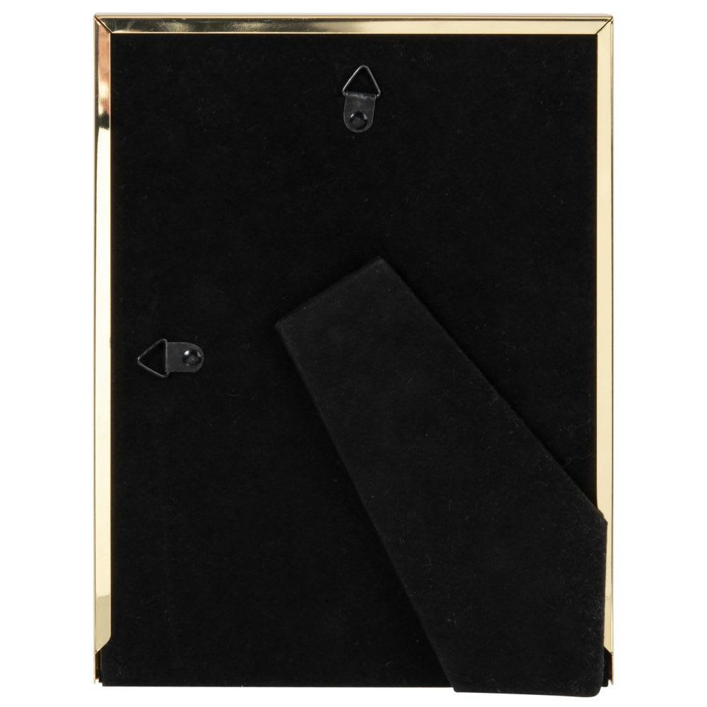 REBECCA - Cadre photo en métal noir et doré 15x20