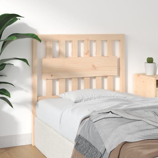 NNEVL Bed Headboard 95.5x4x100 cm Solid Wood Pine