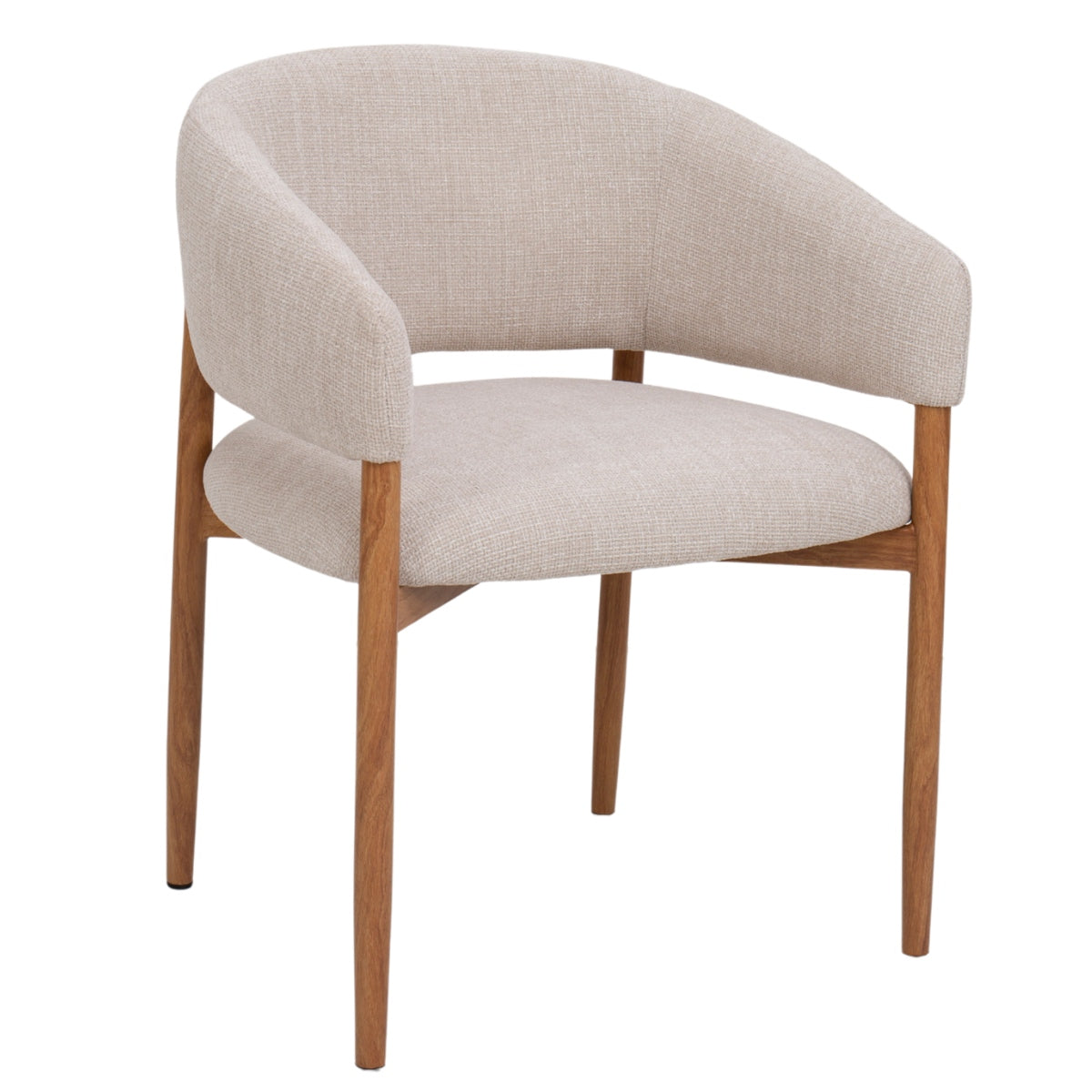 DÉJA Living Eetkamerstoel Elora - Beige/Naturel - Set van 2