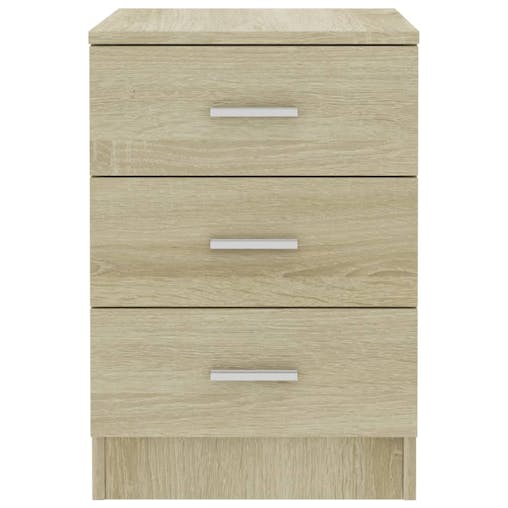 NNEVL Bedside Cabinet Sonoma Oak 38x35x56 cm Chipboard