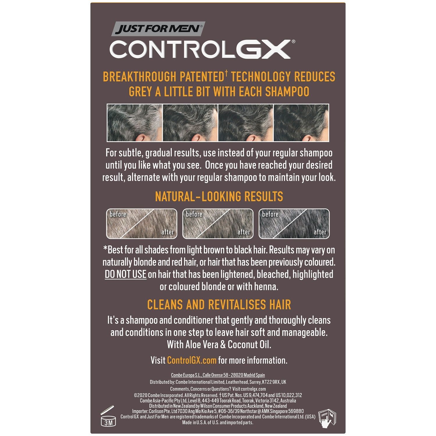 Just For Men Just For Men Control GX Grey Reducing Shampoo and Conditioner x 1