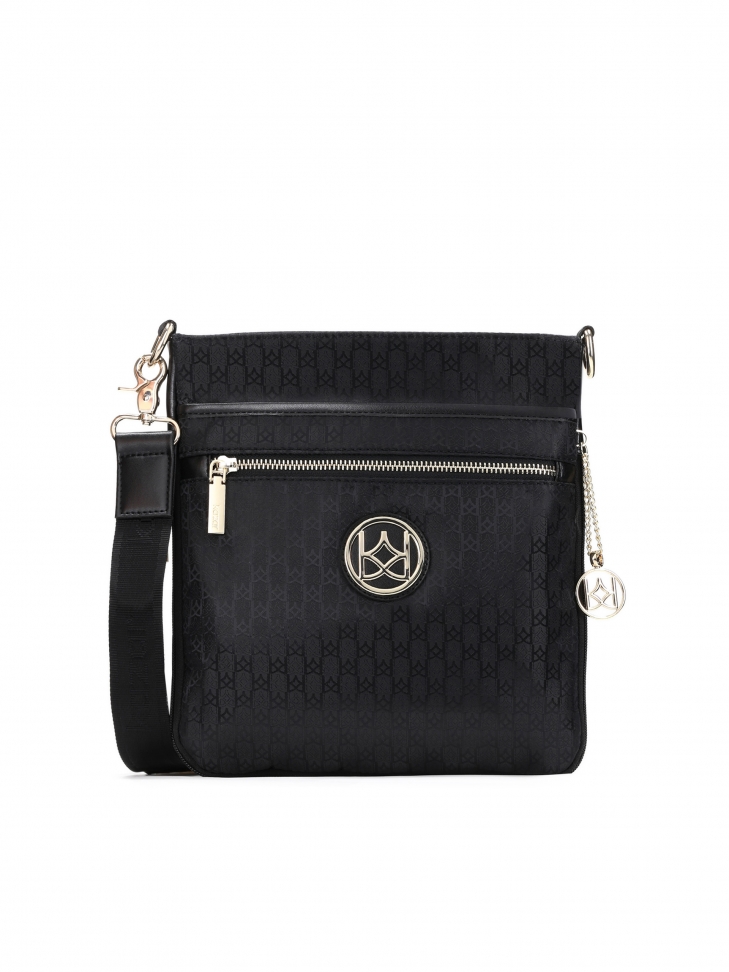 Ladies' black messenger bag