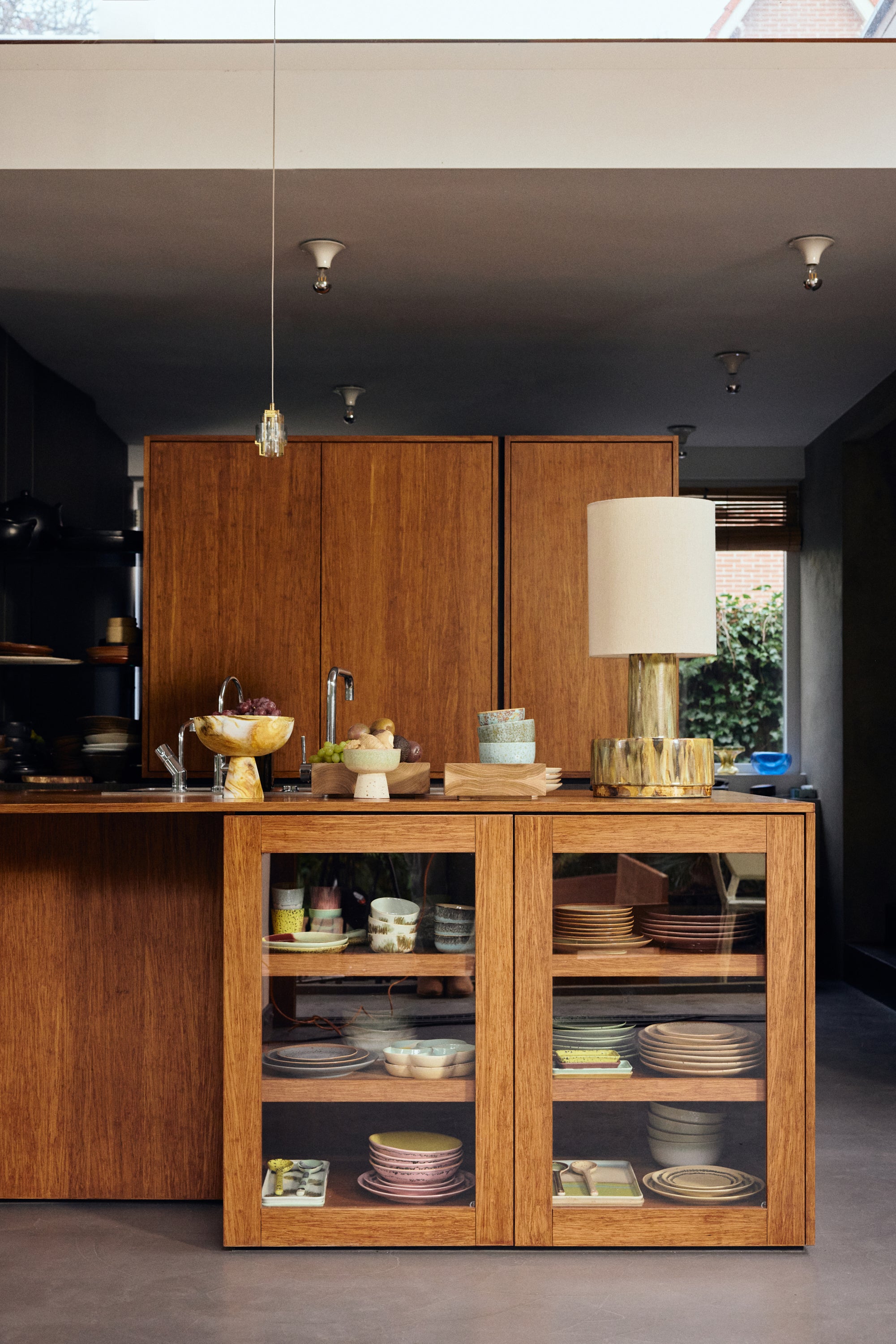 HKliving Ceramic Lampenvoet – Reactive Green