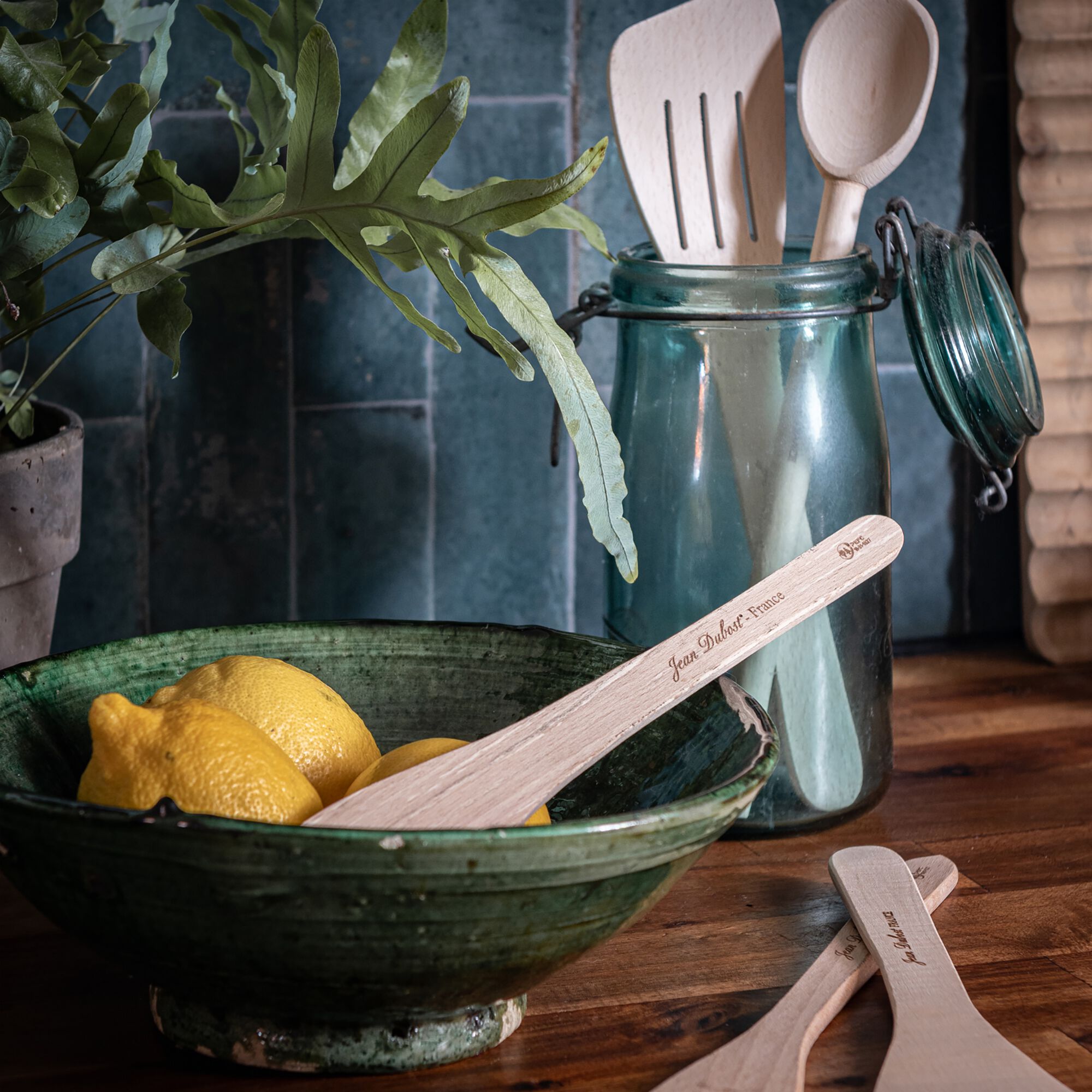 HETRA - Spatule galbée en bois de hêtre 30cm - naturel