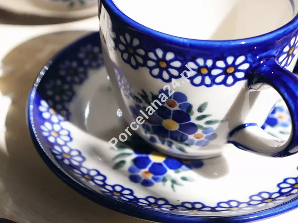 Filiżanka ze spodkiem 0,22 L / 14 cm Bolesławiec - Altmańska Polana gat. I