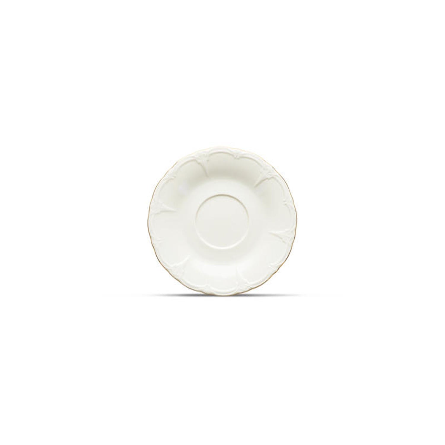 Bonbistro - Schotel 16,5cm met gouden rand Retro - Set van 6
