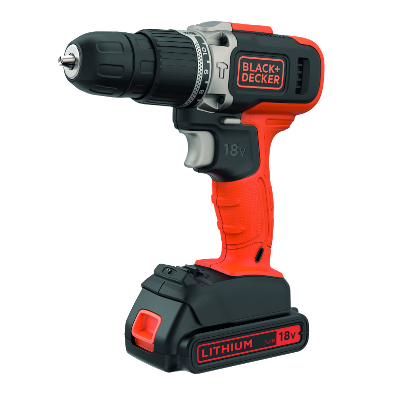Coffret perceuse visseuse à percussion sur batterie BLACK DECKER