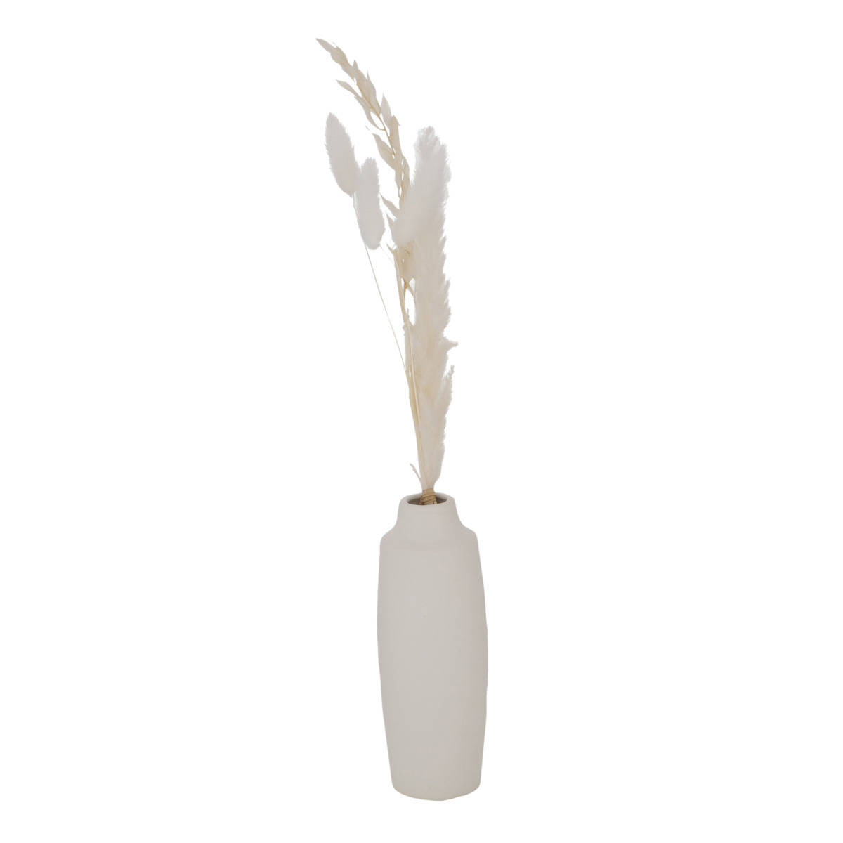 Wazon dekoracyjny Bianca, suszone kwiaty, wys. 16 cm