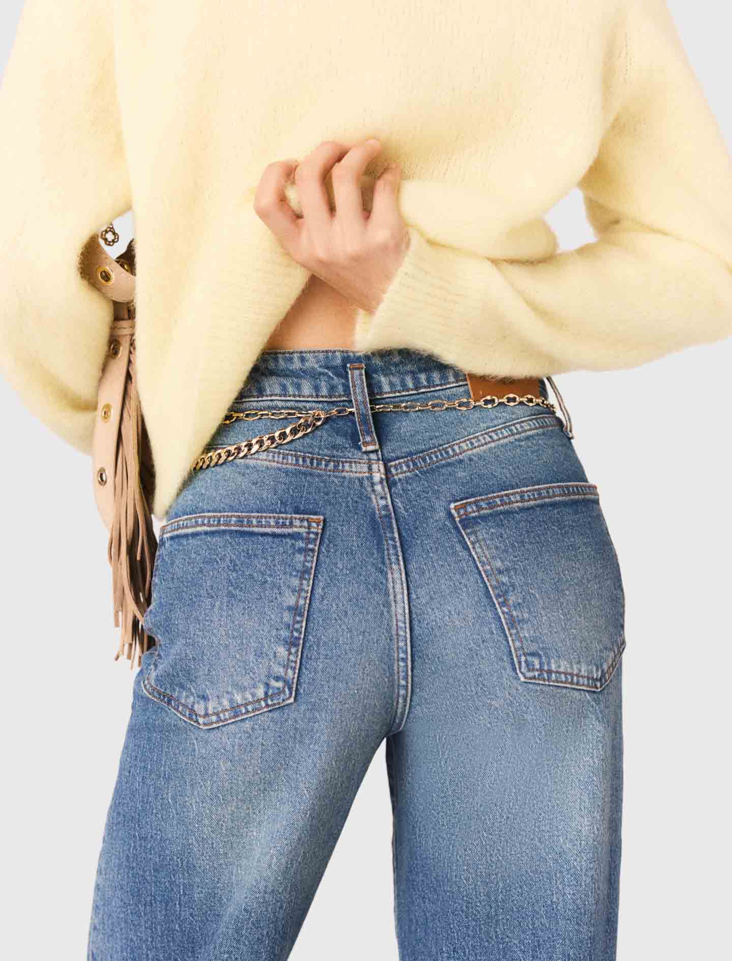 Jean à ceinture maillons
