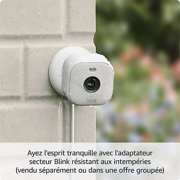 Caméra Blink Mini 2 Système 2 caméras Blanc 1080p vision nocturne spot LED audio 2 voies
