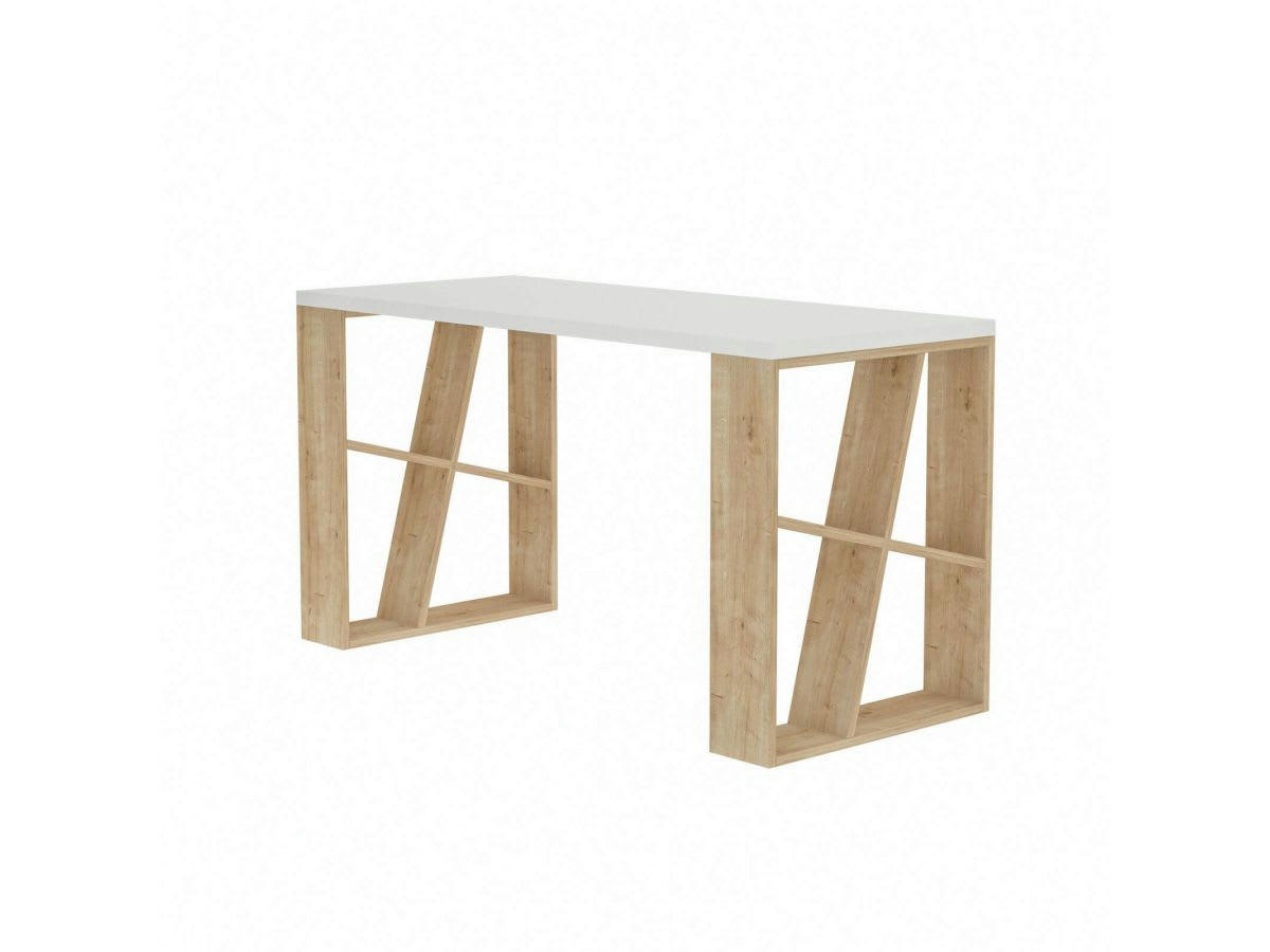 MELA - MELA Bureau blanc chêne