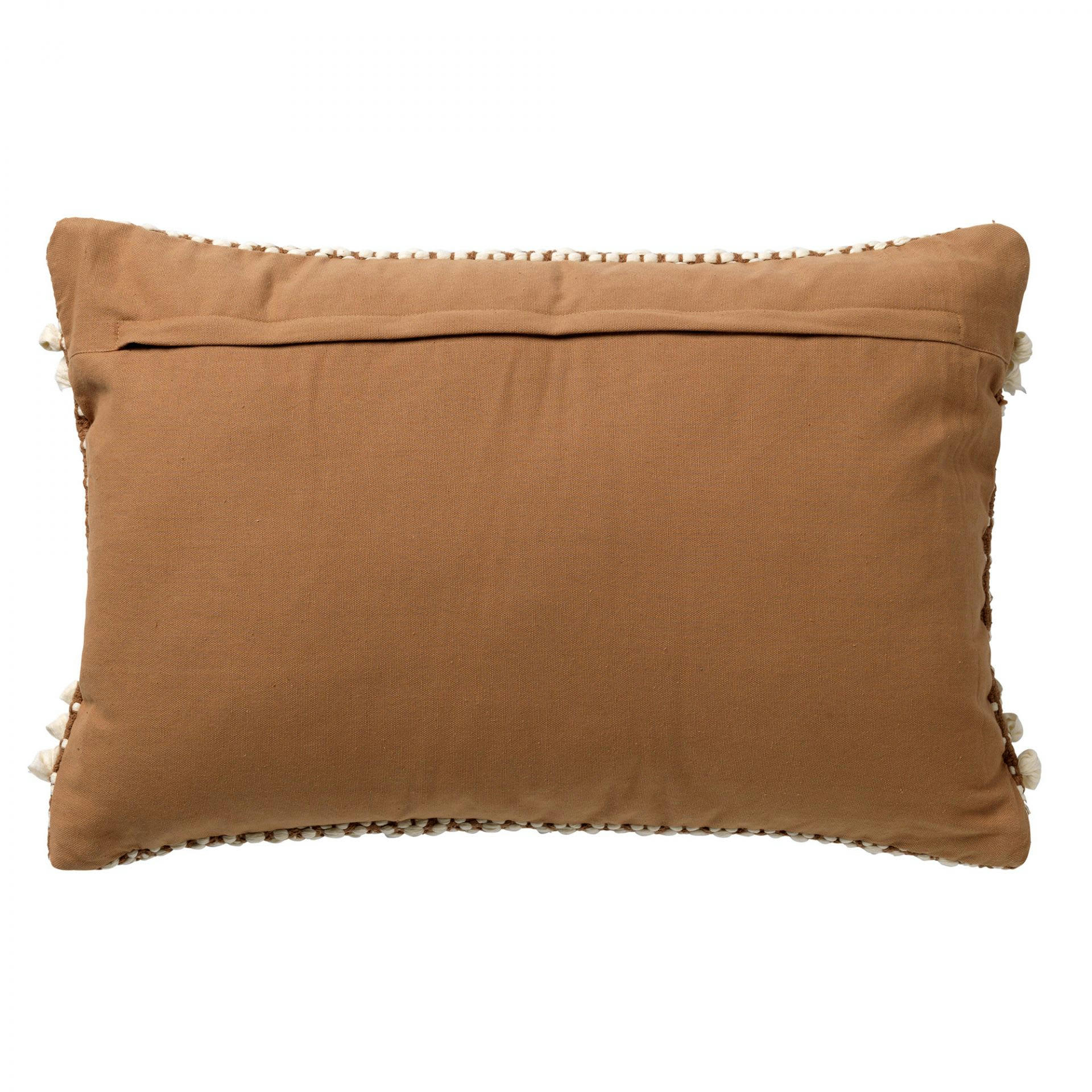 - Coussin - marron en coton 40x60 cm avec motif