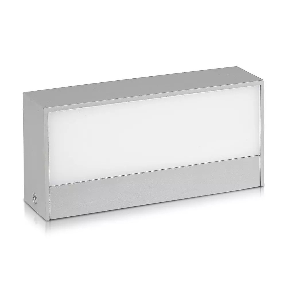 Kinkiet zewnętrzny VT-8057 3000K szary LED 2x12W 1150lm IP65 V-TAC