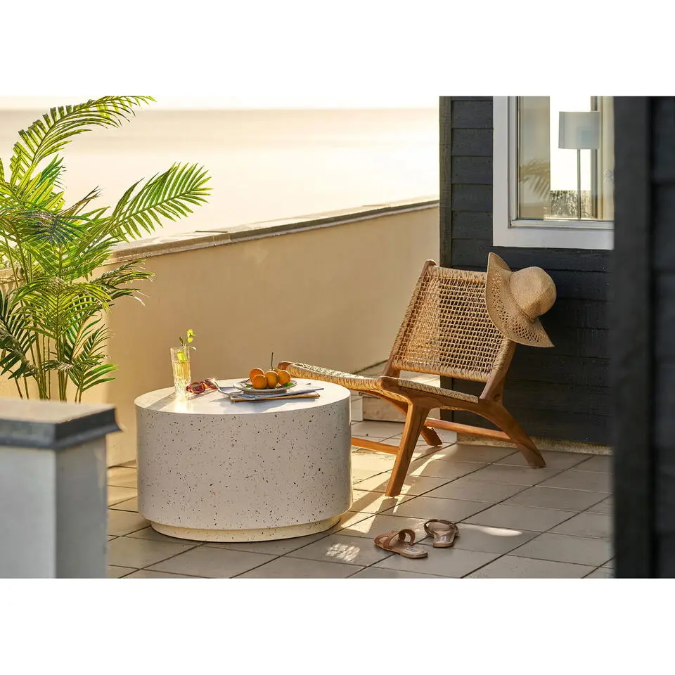 Salontafel Rond Terrazzo - &Oslash;70x40cm - Bonn
