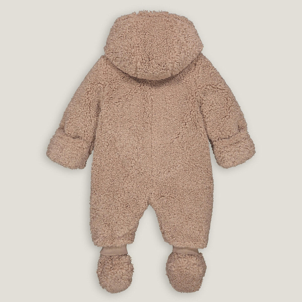 Combipilote chaude à capuche, maille peluche