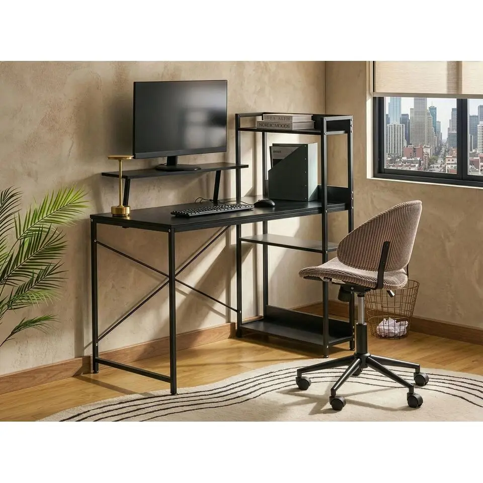 BILOXY - Bureau - Zwart - MDF