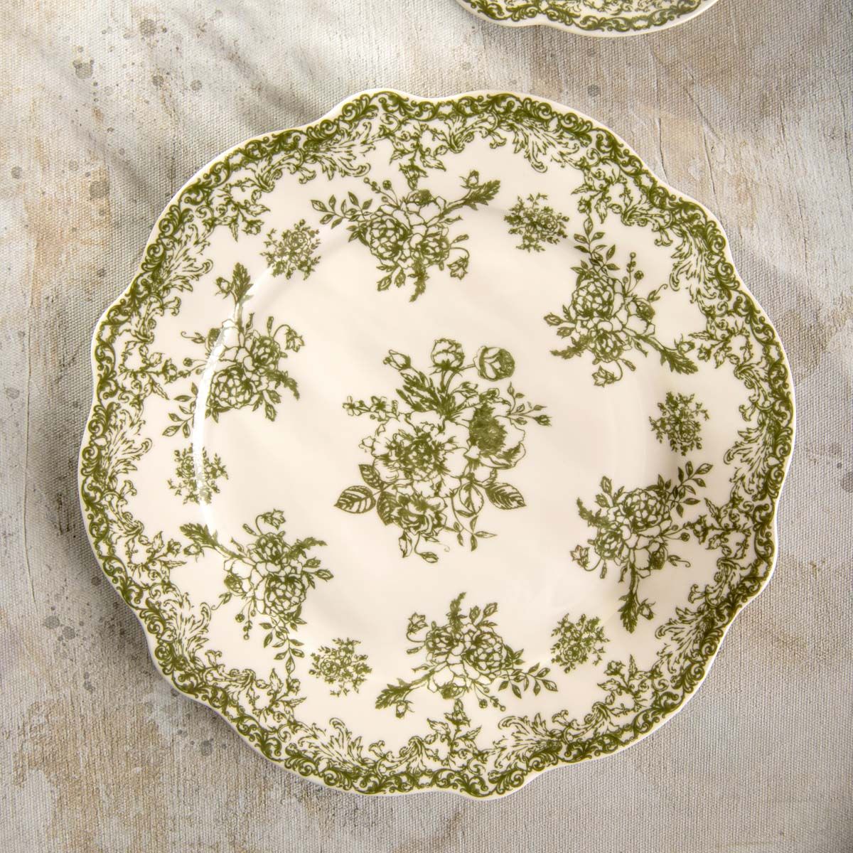 Talerz LOURRY deserowy zielony 19 cm