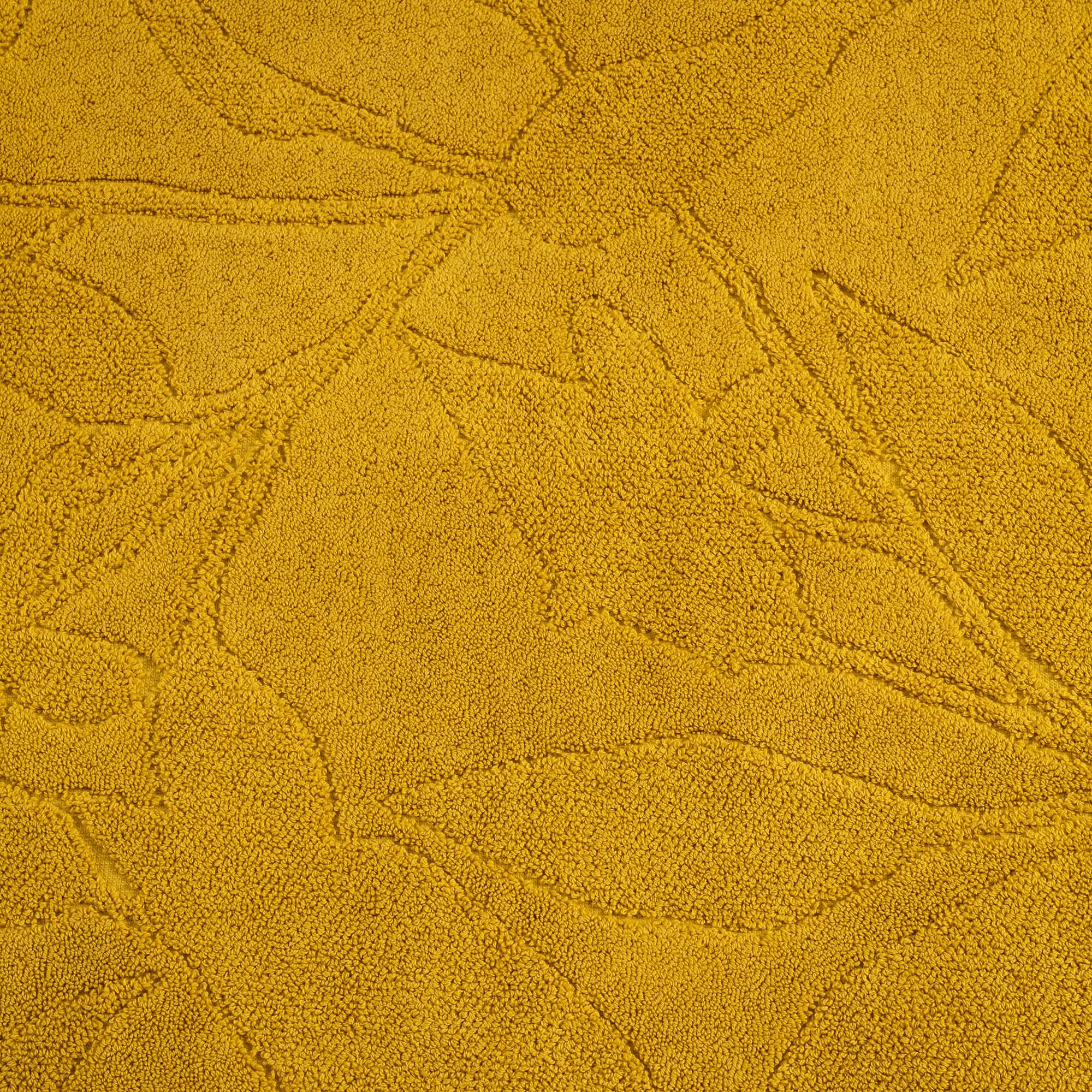 RYAD - Tapis de bain en coton - jaune argan 50x80cm