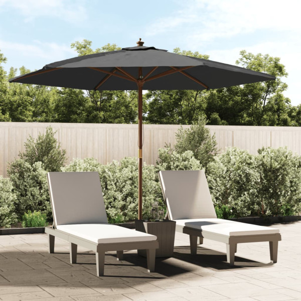 Parasol ogrodowy AntracytvidaXL