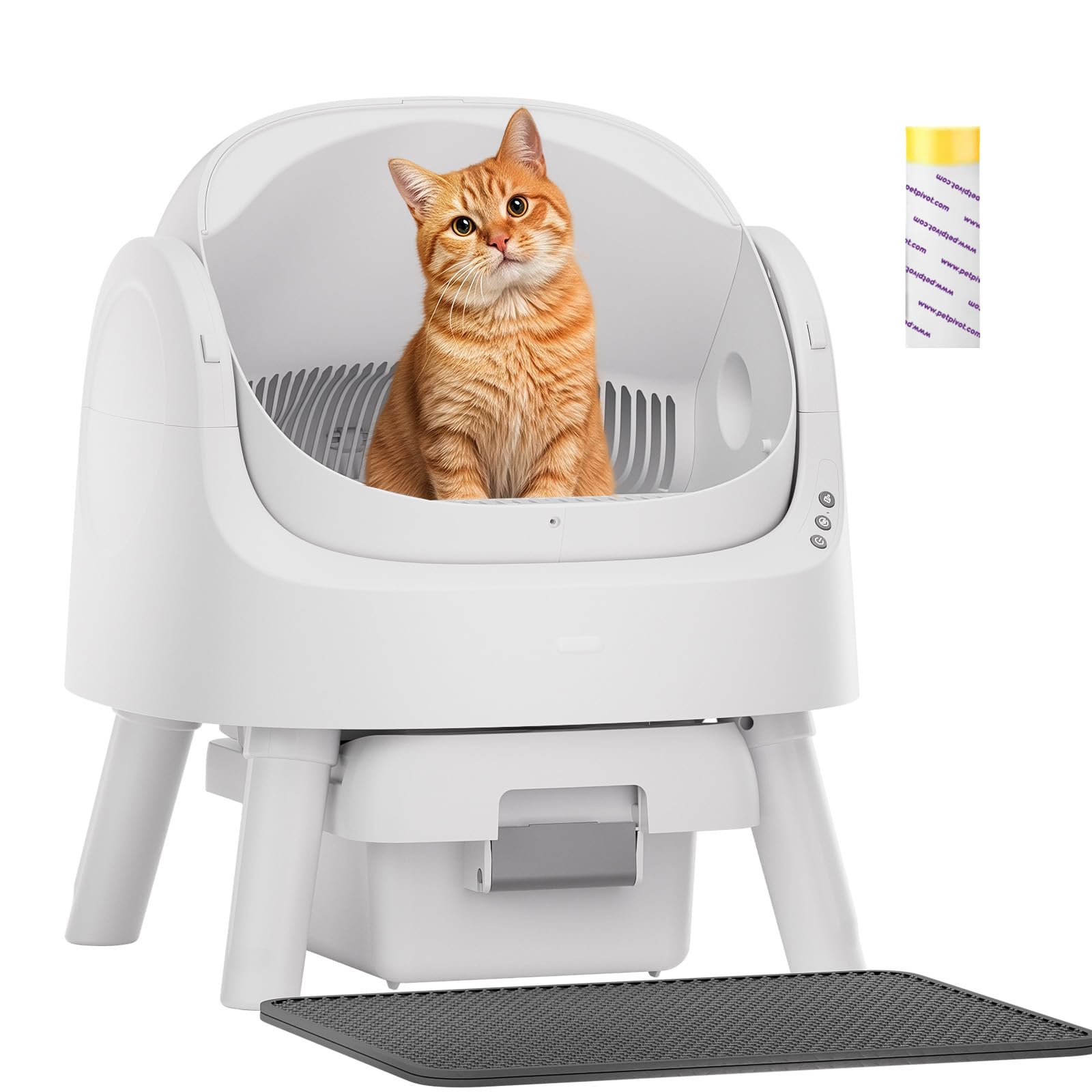 PETPIVOT Self Cleaning Litter Box for Multiple Cats