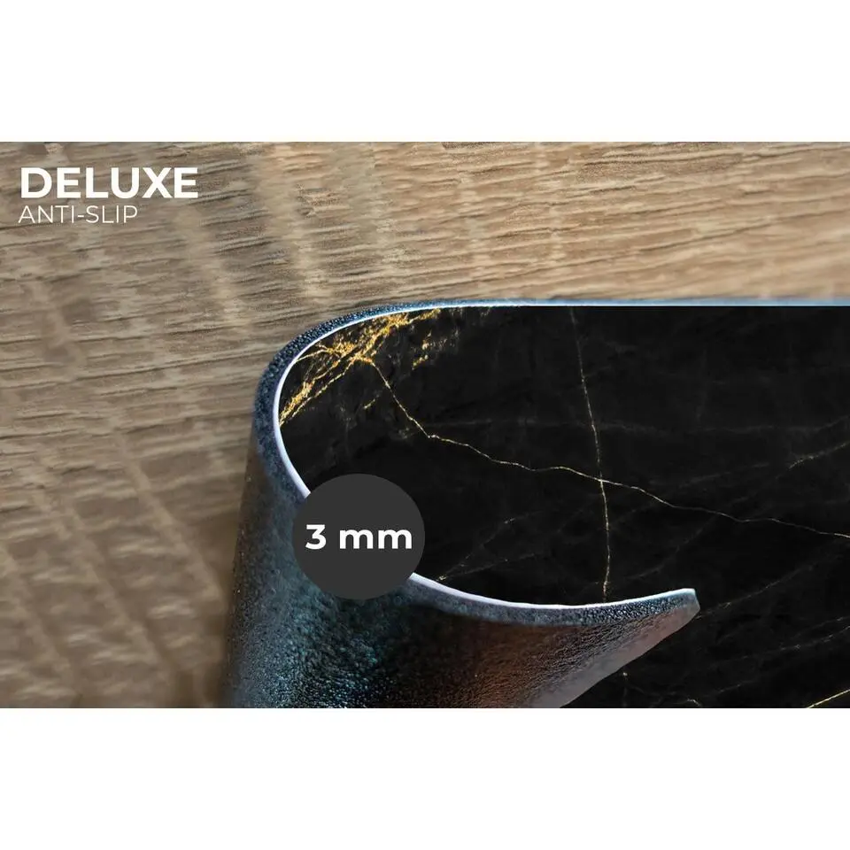 MuchoWow Placemat (6stuks) 45x30cm Marmer look Luxe Zwart Goud