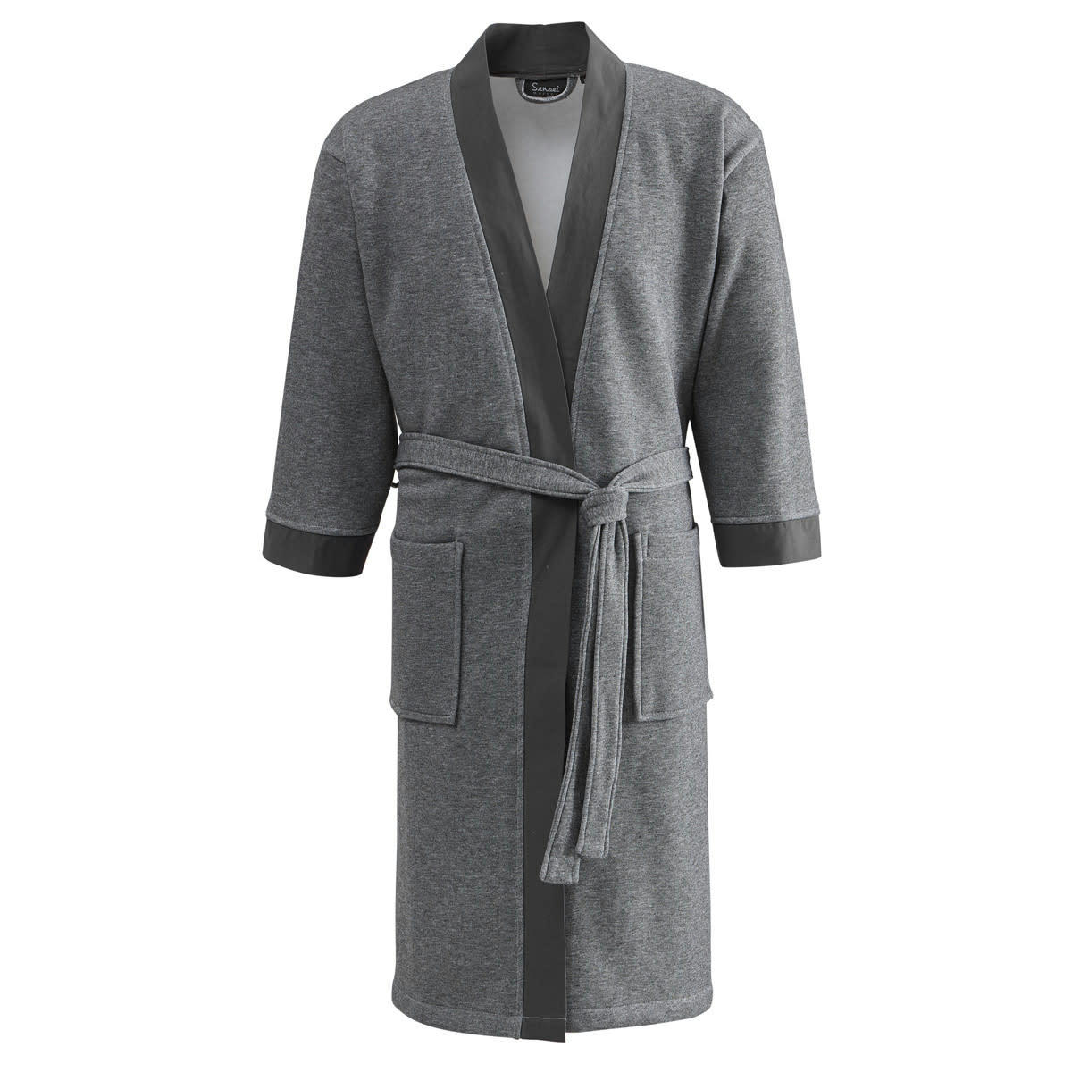 BERAT - Robe de chambre molleton  anthracite M