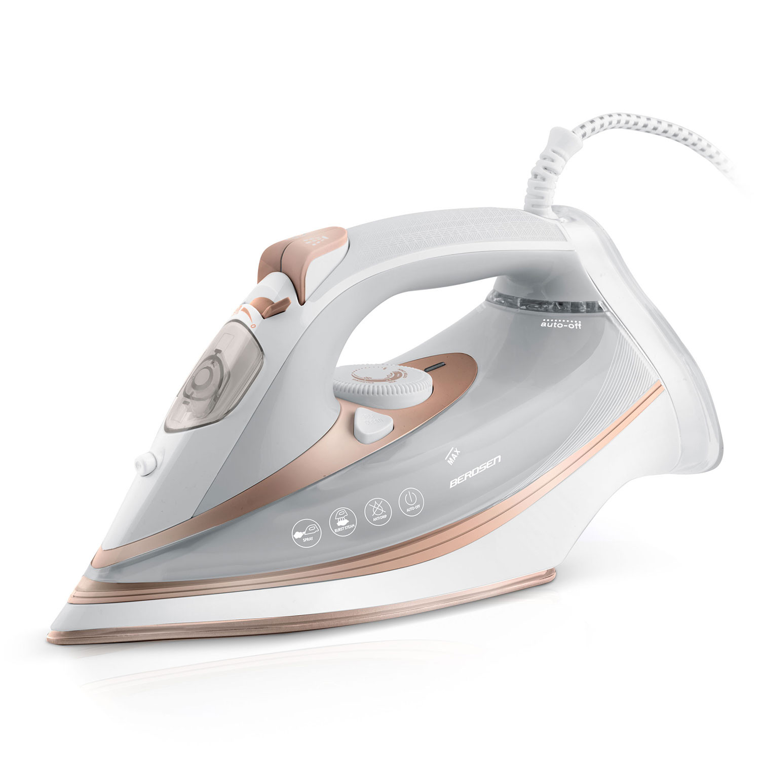 Żelazko parowe 3000W ceramiczna powłoka praca w pionie Berdsen 333201