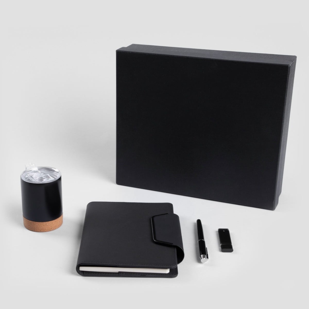 ZESTAW BIUROWY BODO NOTES, DŁUGOPIS, USB, KUBEK A5